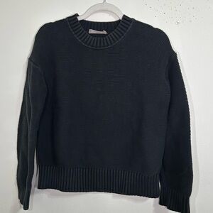 Everlane textured black sweater